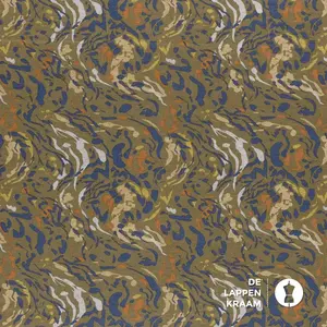  Coupon 74 Punta groen met dierenprint 170 x 150 cm
