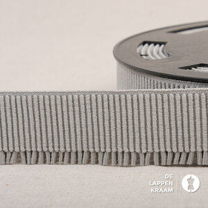  Ruche elastiek 60mm grijs per decimeter