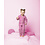 Qjutie & the Qjutest Flanel stof in roze luipaardprint