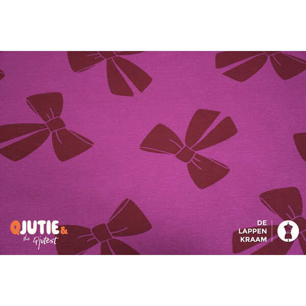 Qjutie & the Qjutest Brushed jogging cyclaam met grote strikken