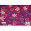 Qjutie & the Qjutest Fleece joggingstof fuchsia met bloemenprint