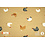 Qjutie & the Qjutest French Terry stof caramel met hanen