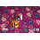 Qjutie & the Qjutest Fleece joggingstof fuchsia met bloemenprint