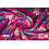 Qjutie & the Qjutest Fleece joggingstof fuchsia met bloemenprint