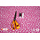 Qjutie & the Qjutest Flanel stof in roze luipaardprint