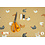 Qjutie & the Qjutest French Terry stof caramel met hanen