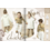 Qjutie & the Qjutest French Terry stof caramel met hanen