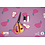 Qjutie & the Qjutest French Terry stof lila met peren