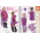 Qjutie & the Qjutest French Terry stof lila met peren