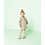 Qjutie & the Qjutest Babyrib stof beige met gouden lurex