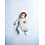 Qjutie & the Qjutest Tricot met dunne horizontale strepen in beige