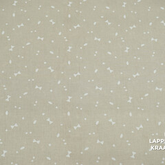  Popeline beige met witte strikjes