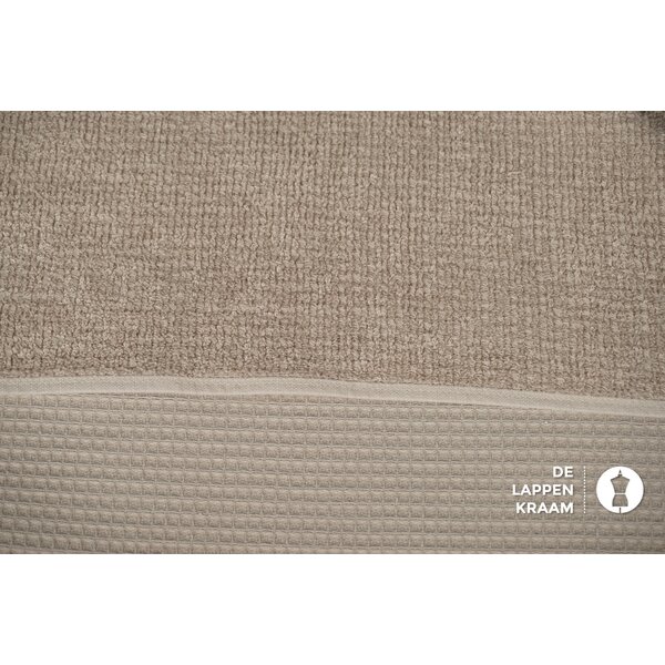 Dubbeldoek wafel/badstof beige