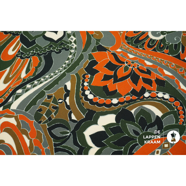 SALE Scuba stof met bohemian print