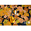 SALE Crinkle satijn van recycled polyester met bloemdessin