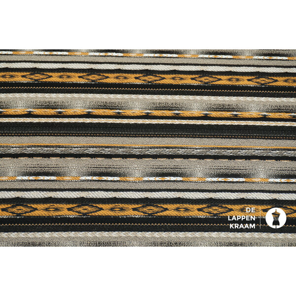 Jacquard stof in boho style beige