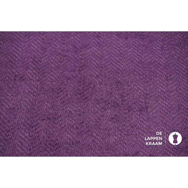A la Ville Gebreide zigzag mohair stof cyclaam