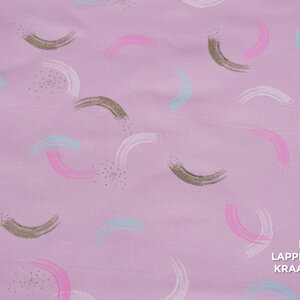  Japans quiltkatoen roze met verfstrepen