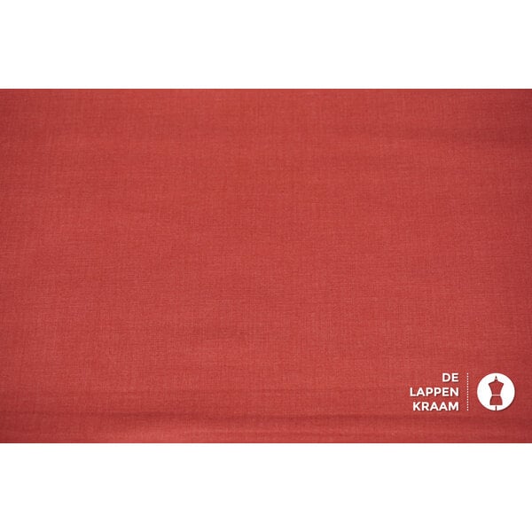 Japans quiltkatoen licht steenrood