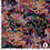 Viscose stof met gestyleerde bloemenprint in rozetinten
