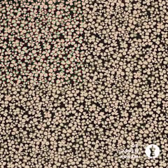  Viscose crepe met klein bloempatroon in beige