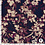 Satijn stof met matglans in blurred flowers in donkerblauw