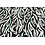 Veiling 2 september Coupon 179 Viscose zwart met witte abstracte bladeren in wit met groen detail 170 x 140 cm