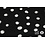 Coupon 221 French terry zwart met witte cirkels 170 x 180 cm