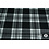 Coupon 255 Scuba zwart met witte ruit 180 x 160 cm