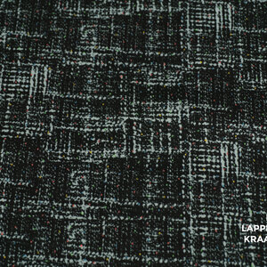  Coupon 256 Punta Milano grijs gemeleerd met kleurrijke stipjes 180 x 150 cm