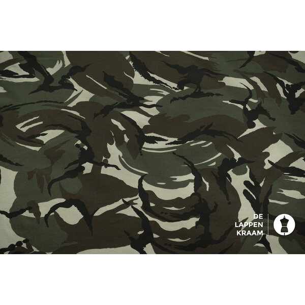 Coupon 421 French terry in legerprint 180 x 150 cm
