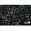 Coupon 62 Polyester tricot zwart wit strepenpatroon 180 x 150 cm