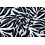 Coupon 99 Viscose met donkerblauwe bladeren en lurex 170 x 140 cm