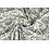 Coupon 101 Viscose wit met groene bladeren en lurex 170 x 140 cm