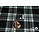 Coupon 255 Scuba zwart met witte ruit 180 x 160 cm