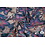 Veiling 2 september Coupon 439 Viscose met batik bloemen paars 170 x 140 cm