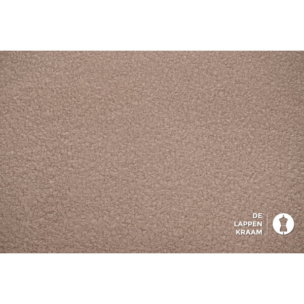 Boucle stof licht oudroze