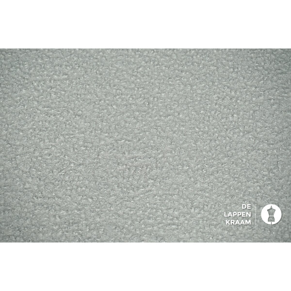 Boucle stof zilvergrijs