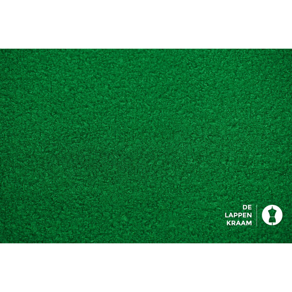 Boucle stof felgroen