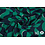 Viscose stof groen blauwe abstracte print
