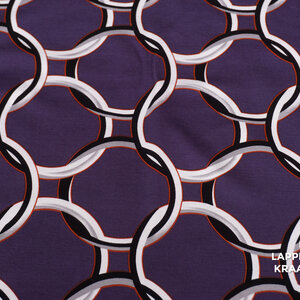 Veiling 2 september Coupon 243 Punta paars met grijze ringen 170 x 150 cm