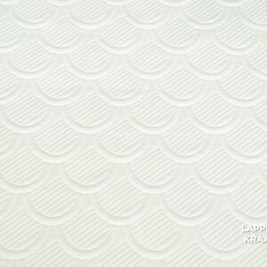 Veiling 2 september Coupon 658 Punta roomwit gestikt in boogjespatroon 170 x 150 cm