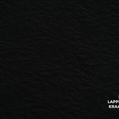Veiling 2 september Coupon 698 Punta zwart gestikt in madelief patroon 170 x 150 cm