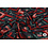 Veiling 2 september Coupon 353 Angora tricot met ruitjes in paars, roze en rood 170 x 160 cm