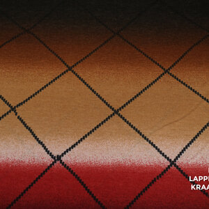 Gebreide stof in degradee tinten van donkerbruin naar beige