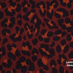  Gebreid in luipaardprint bordeaux
