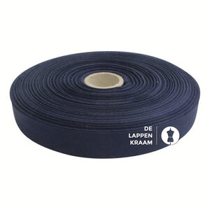  Keperband 1cm donkerblauw