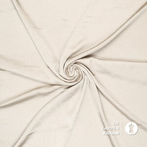  Satijn met bubble effect roomwit