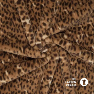  Superzachte mini panterbont in 3 kleuren bruin