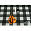 Veiling 2 september Coupon 706 Geblokte katoenen twill in zwart-wit 170 x 150cm